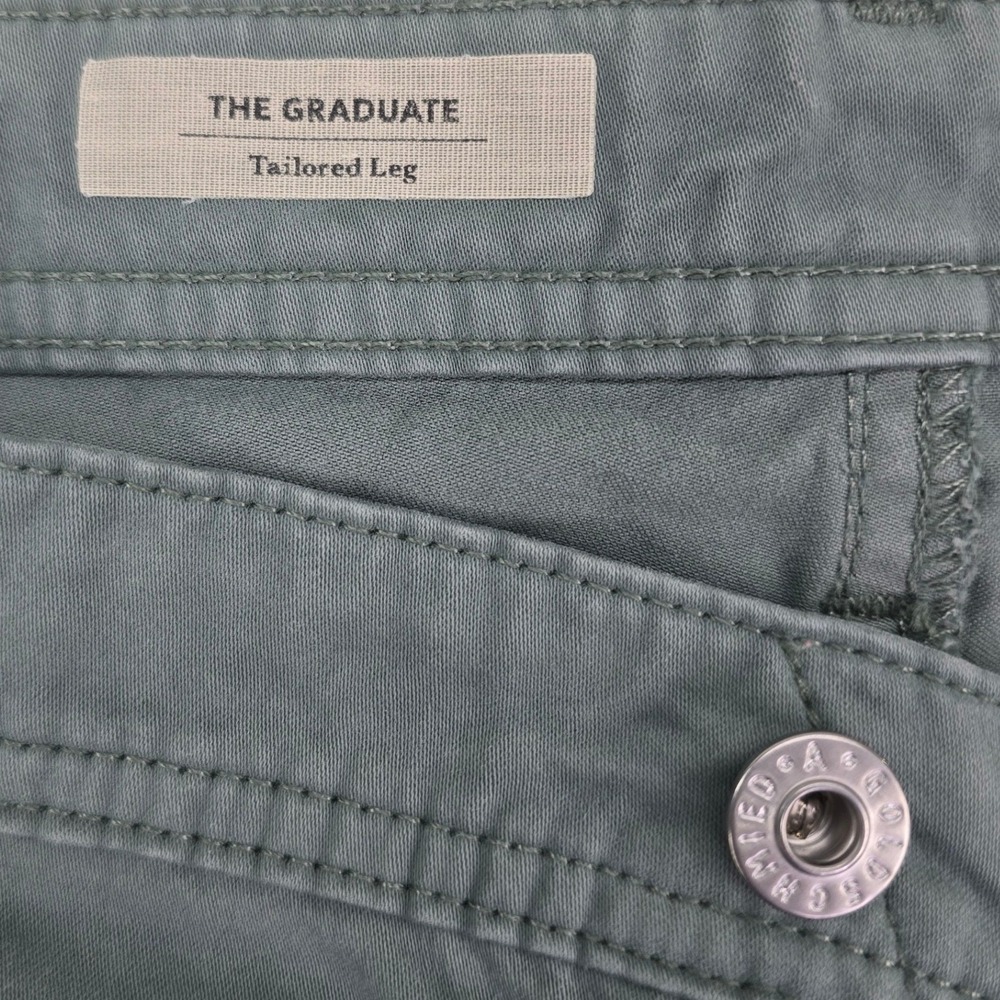 AG Adriano Goldschmied The Graduate Tailored Leg Pants Mens 42x32 Sage Green USA - Picture 3 of 9